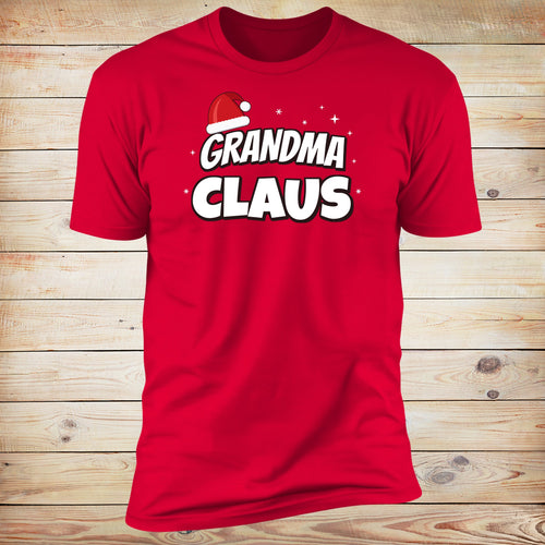 Grandma Claus tee in Red