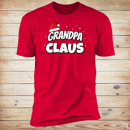 Grandpa Claus tee in Red